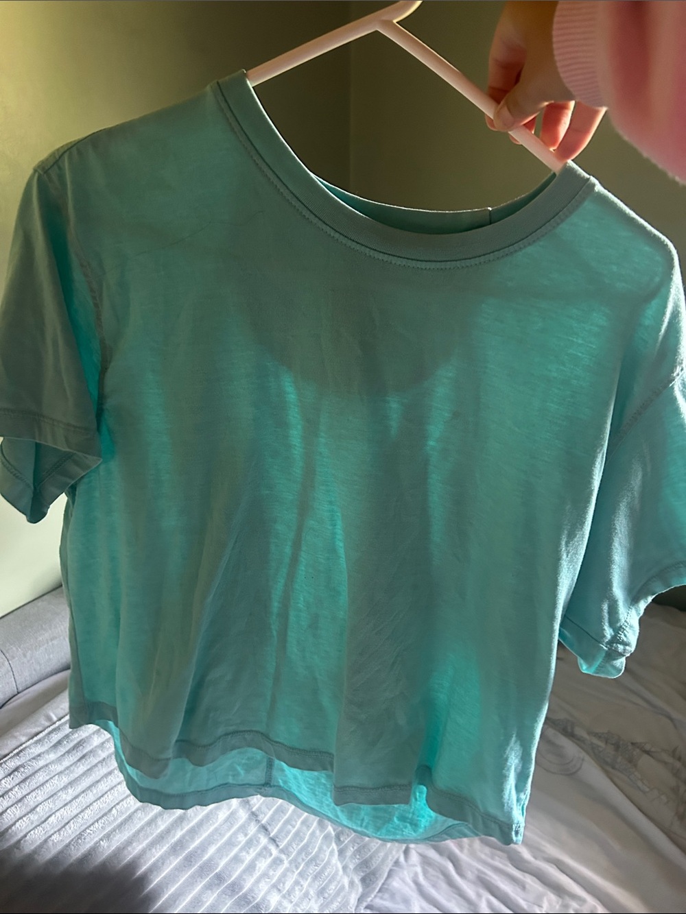 Everyday Women's Crewneck Tee in Aqua Blue